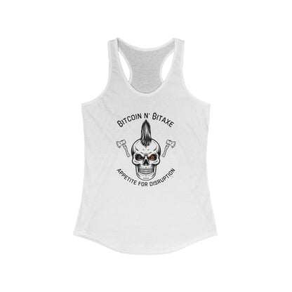 Bitcoin N' Bitaxe Appetite For Disruption Women's Racerback Tank