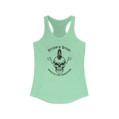 Bitcoin N' Bitaxe Appetite For Disruption Women's Racerback Tank
