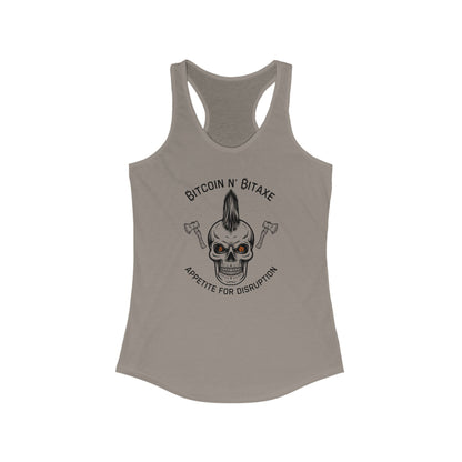 Bitcoin N' Bitaxe Appetite For Disruption Women's Racerback Tank