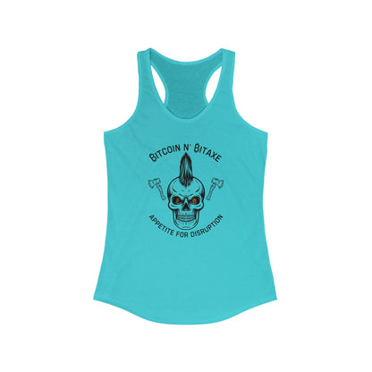 Bitcoin N' Bitaxe Appetite For Disruption Women's Racerback Tank