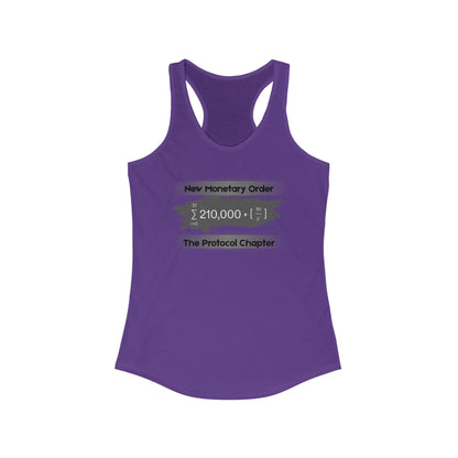 New Monetary Order The Protocol Chapter Women's Racerback Tank