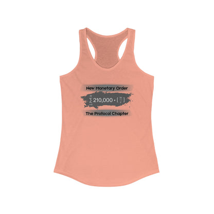 New Monetary Order The Protocol Chapter Women's Racerback Tank