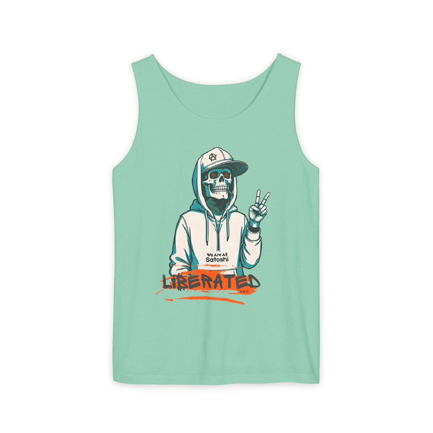 We Are All Satoshi Liberated NRG Skeleton Tank Top