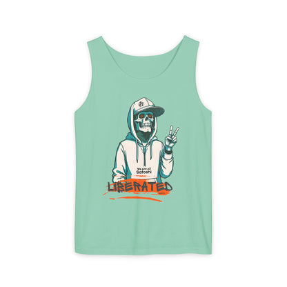 We Are All Satoshi Liberated NRG Skeleton Tank Top
