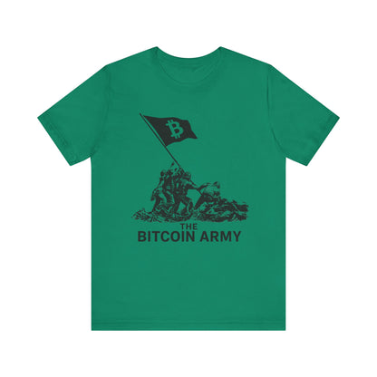 The Bitcoin Army Raising Flag Unisex T-Shirt