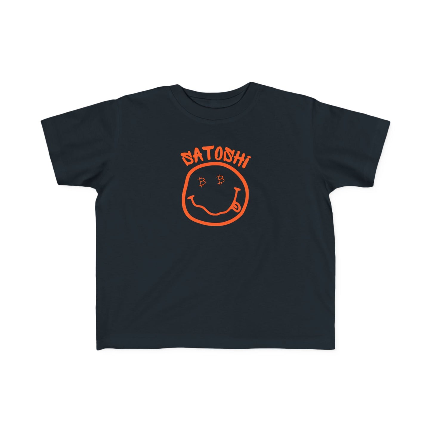 Bitcoin Eyed Satoshi Smiley Toddler T-Shirt