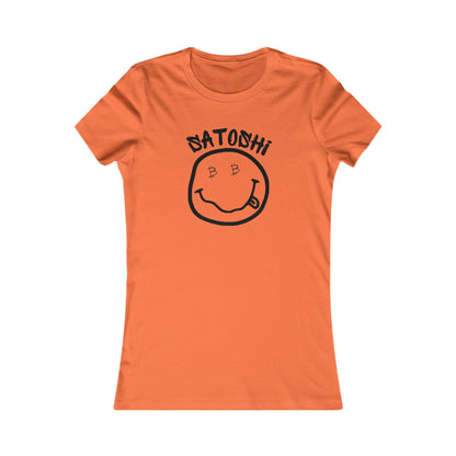 Bitcoin Eyed Satoshi Smiley Women's T-Shirt