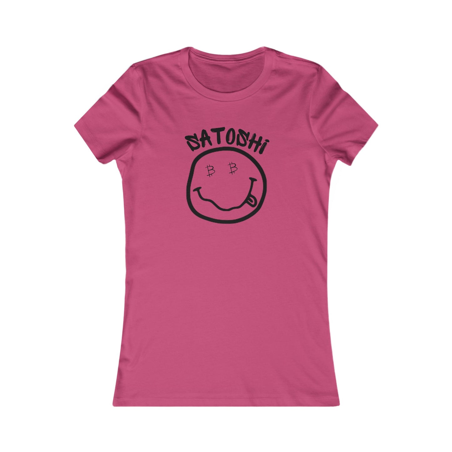 Bitcoin Eyed Satoshi Smiley Women's T-Shirt
