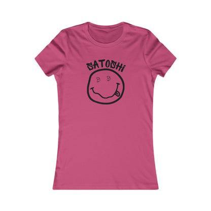 Bitcoin Eyed Satoshi Smiley Women's T-Shirt