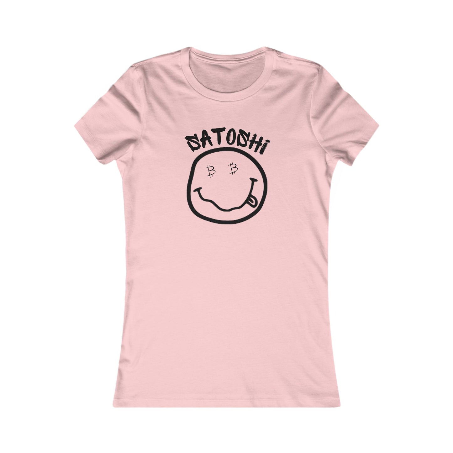 Bitcoin Eyed Satoshi Smiley Women's T-Shirt