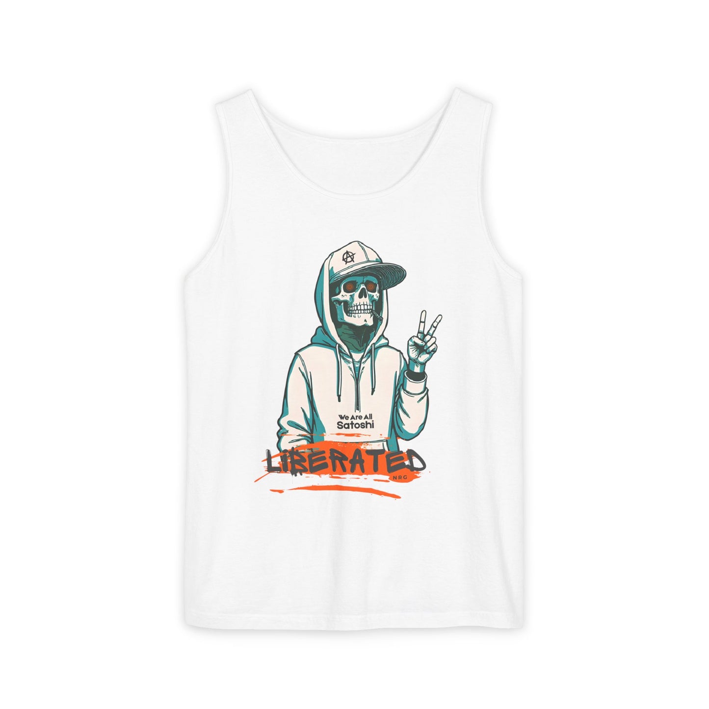 We Are All Satoshi Liberated NRG Skeleton Tank Top