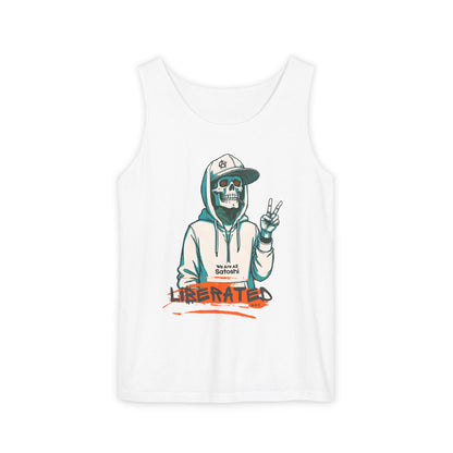 We Are All Satoshi Liberated NRG Skeleton Tank Top