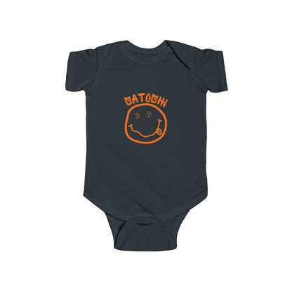 Bitcoin Eyed Satoshi Smiley Infant Onesie