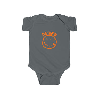 Bitcoin Eyed Satoshi Smiley Infant Onesie