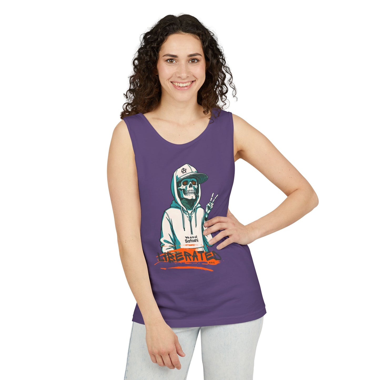 We Are All Satoshi Liberated NRG Skeleton Tank Top