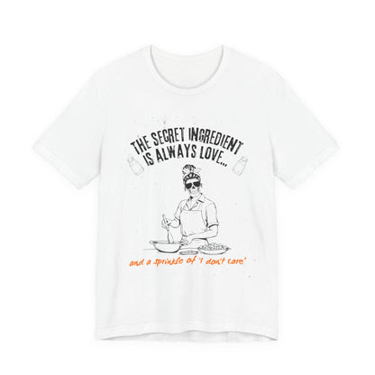 Love-Inspired Cooking Tee, Funny Shirt, Gift for Foodies, Unisex T-Shirt, Perfect for Occasions, Casual Wear