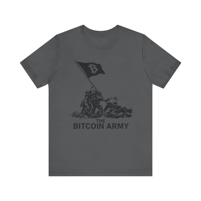 The Bitcoin Army Raising Flag Unisex T-Shirt
