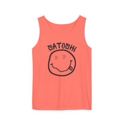Bitcoin Eyed Satoshi Smiley Tank Top