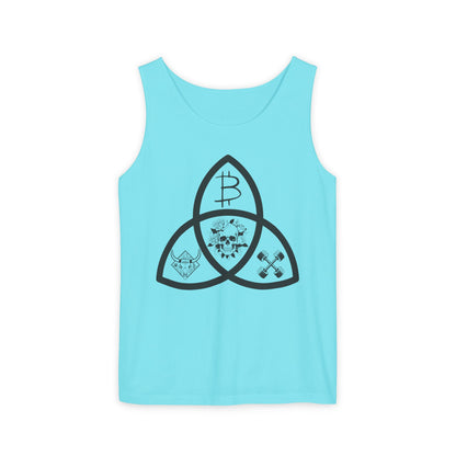 Beef Barbells & Bitcoin Trifecta Trendy Unisex Tank Top