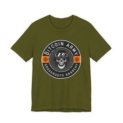 Bitcoin Army Grassroots Anarchy T-Shirt