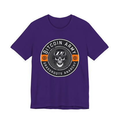 Bitcoin Army Grassroots Anarchy T-Shirt