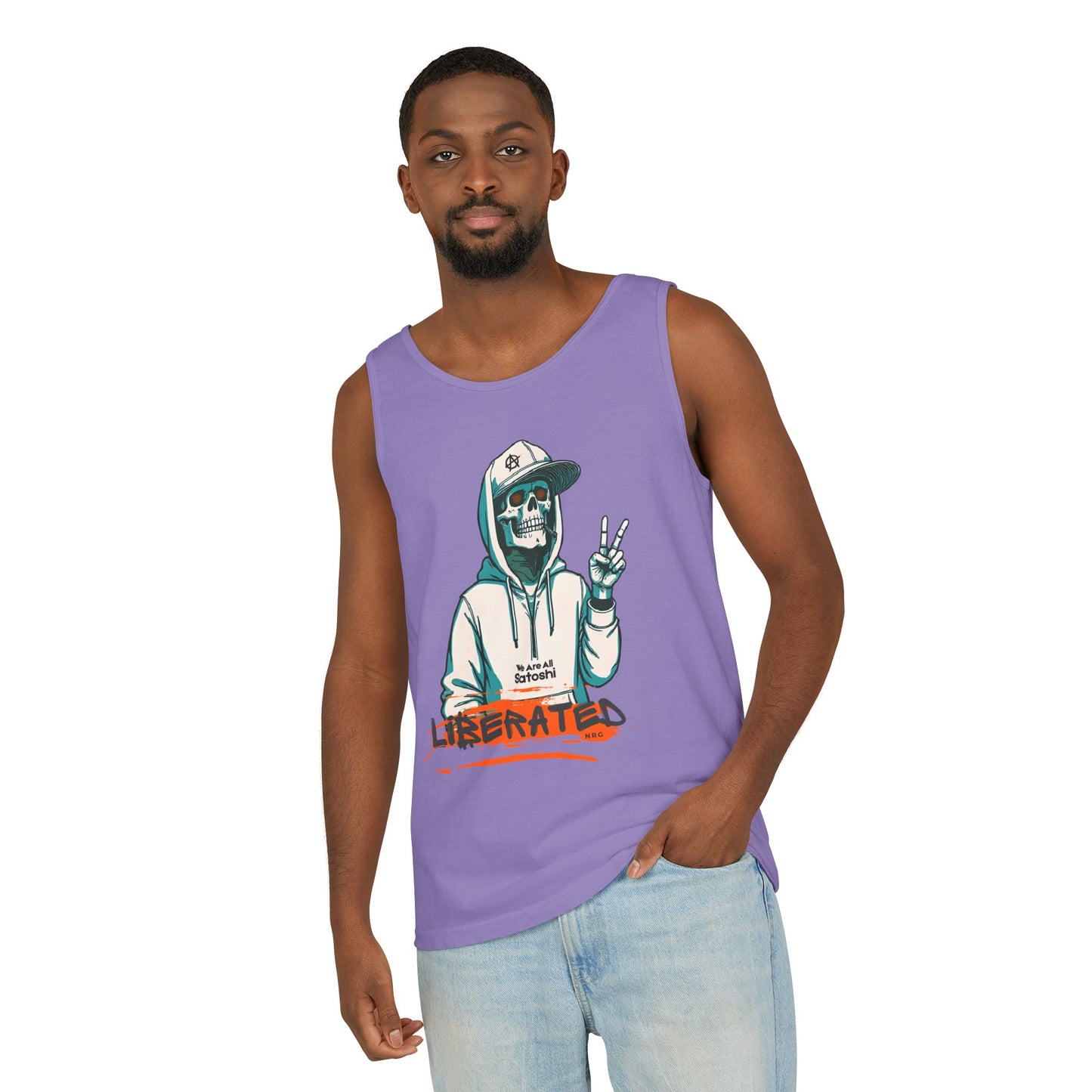 We Are All Satoshi Liberated NRG Skeleton Tank Top