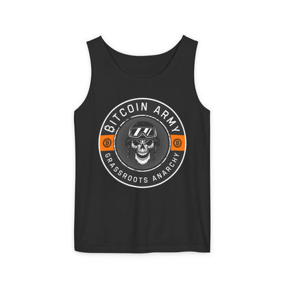 Bitcoin Army Grassroots Anarchy Tank Top