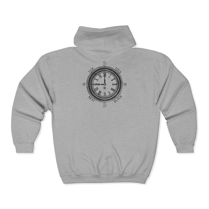 SATS Symbol Tick Tock Next Block Zip Up Hoodie