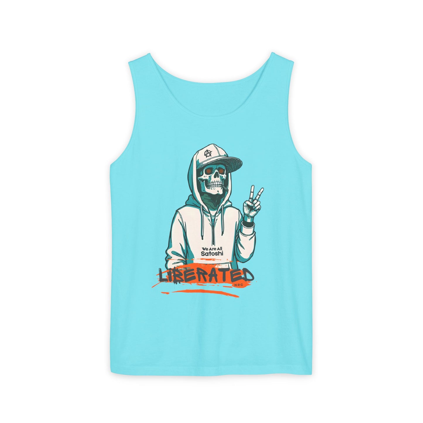 We Are All Satoshi Liberated NRG Skeleton Tank Top
