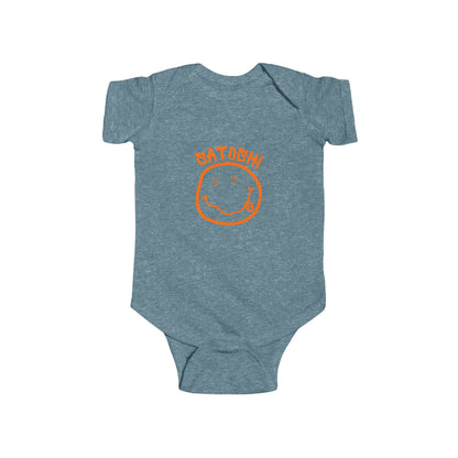 Bitcoin Eyed Satoshi Smiley Infant Onesie