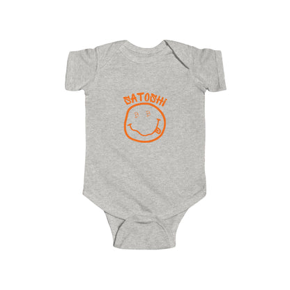 Bitcoin Eyed Satoshi Smiley Infant Onesie
