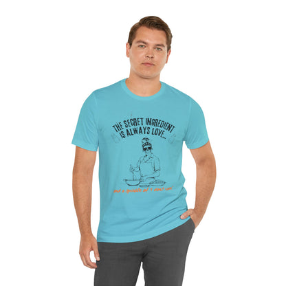 Love-Inspired Cooking Tee, Funny Shirt, Gift for Foodies, Unisex T-Shirt, Perfect for Occasions, Casual Wear