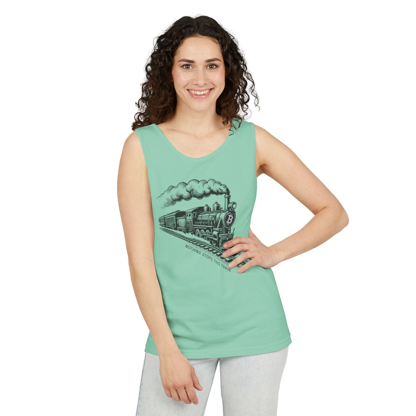 Nothing Stops This Train Vintage Unisex Tank Top