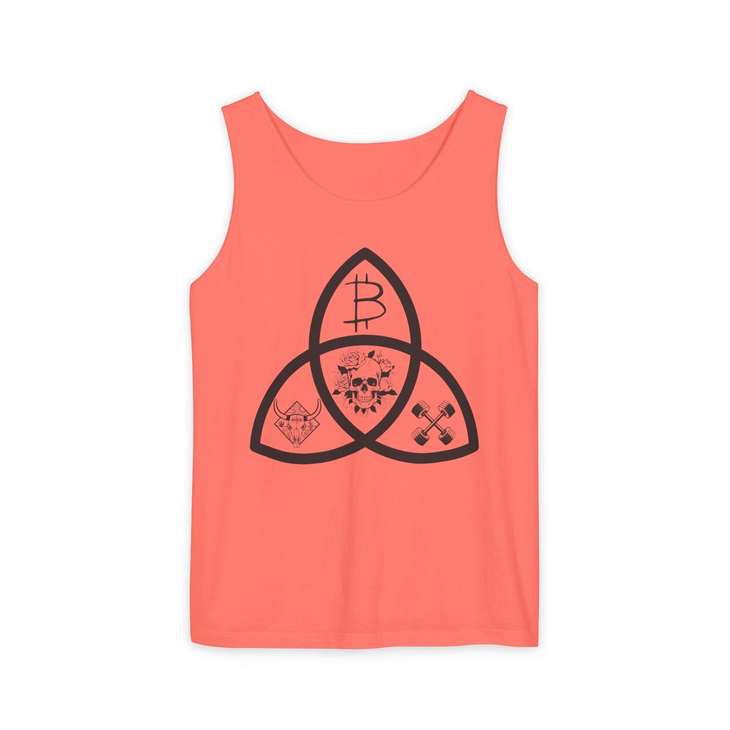 Beef Barbells & Bitcoin Trifecta Trendy Unisex Tank Top