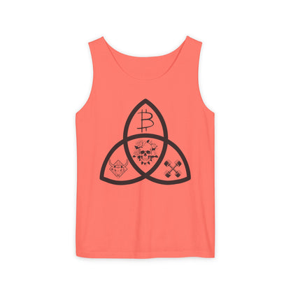Beef Barbells & Bitcoin Trifecta Trendy Unisex Tank Top