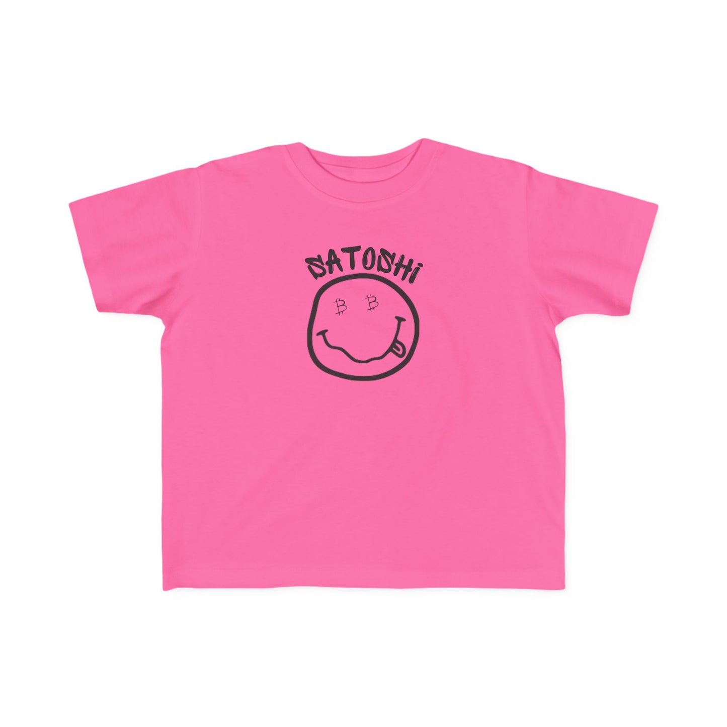 Bitcoin Eyed Satoshi Smiley Toddler T-Shirt