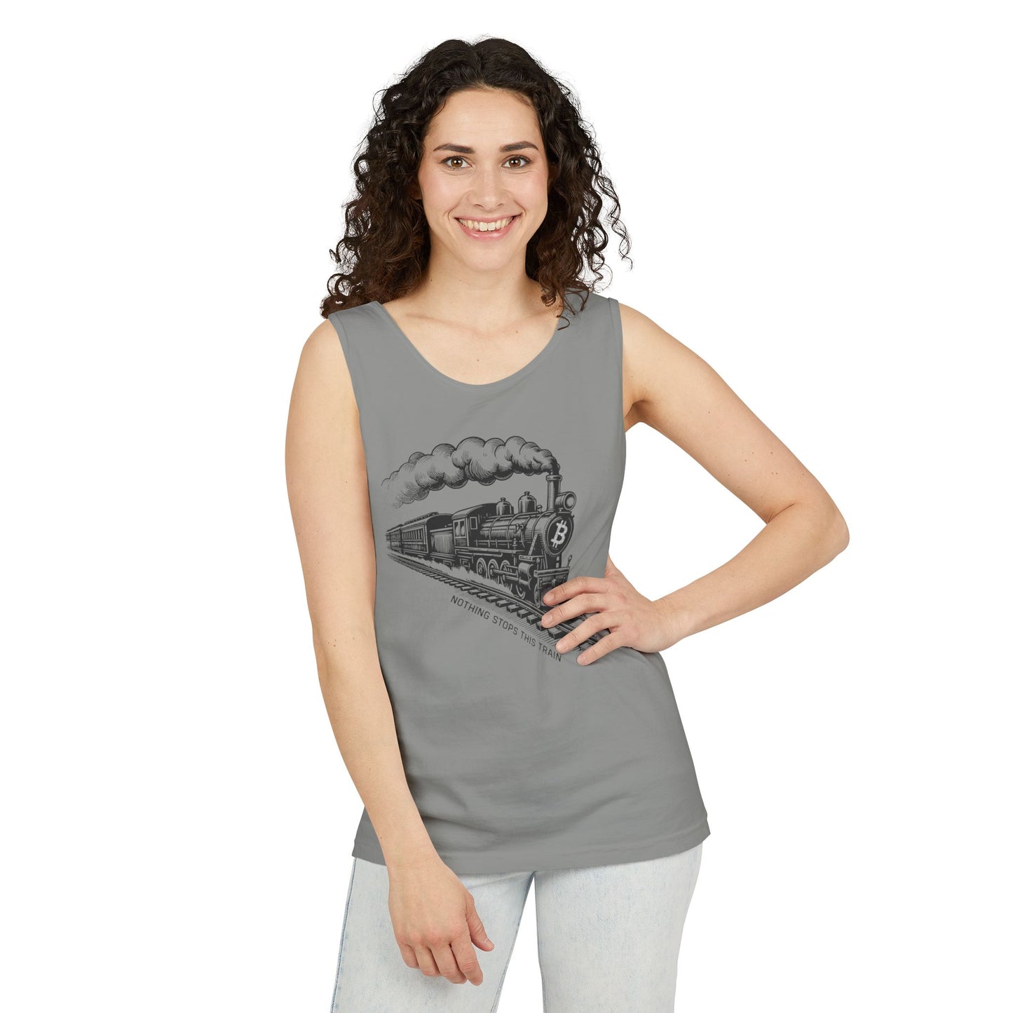Nothing Stops This Train Vintage Unisex Tank Top