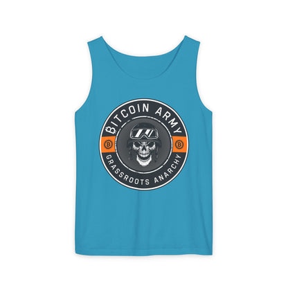 Bitcoin Army Grassroots Anarchy Tank Top