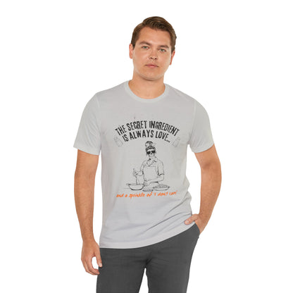 Love-Inspired Cooking Tee, Funny Shirt, Gift for Foodies, Unisex T-Shirt, Perfect for Occasions, Casual Wear