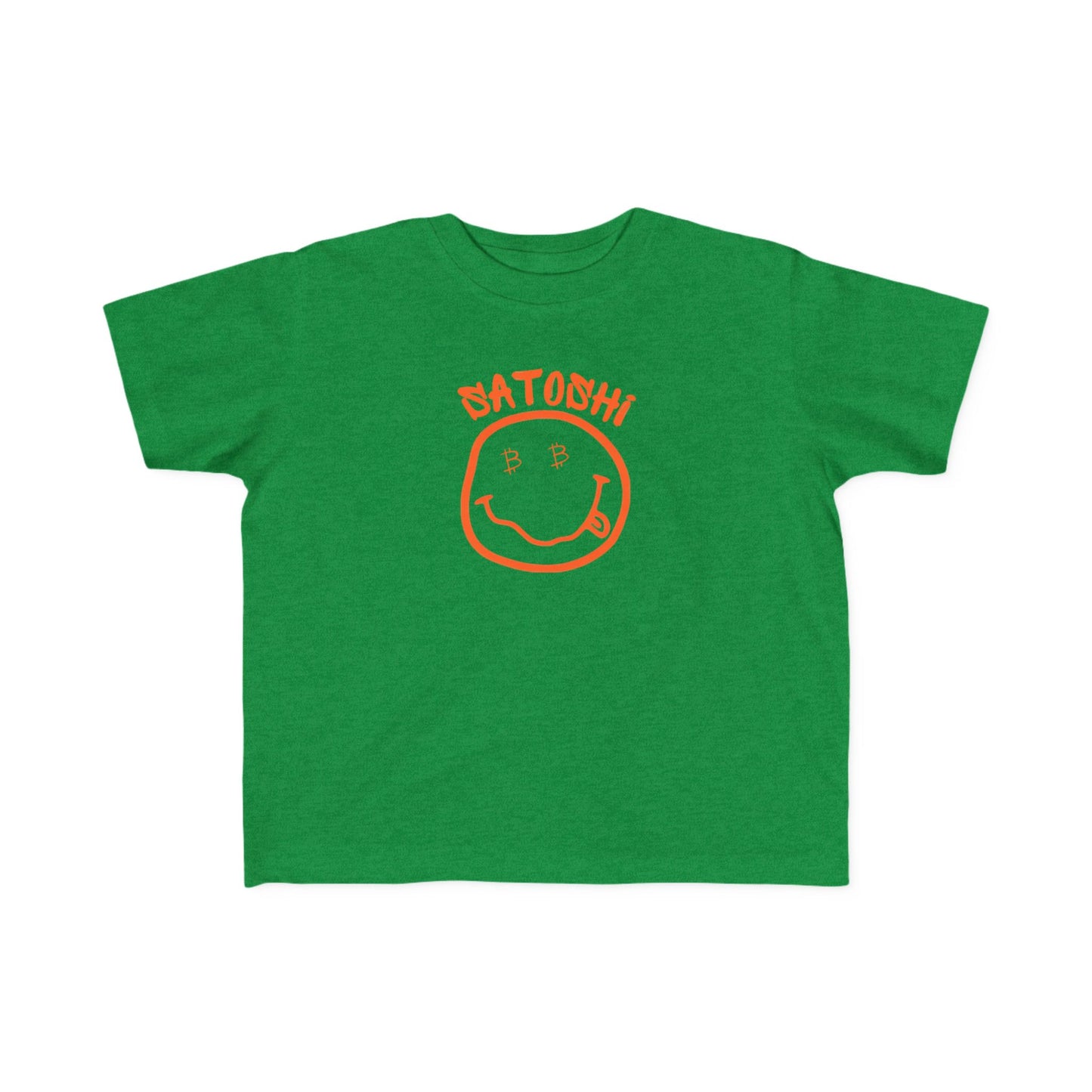 Bitcoin Eyed Satoshi Smiley Toddler T-Shirt