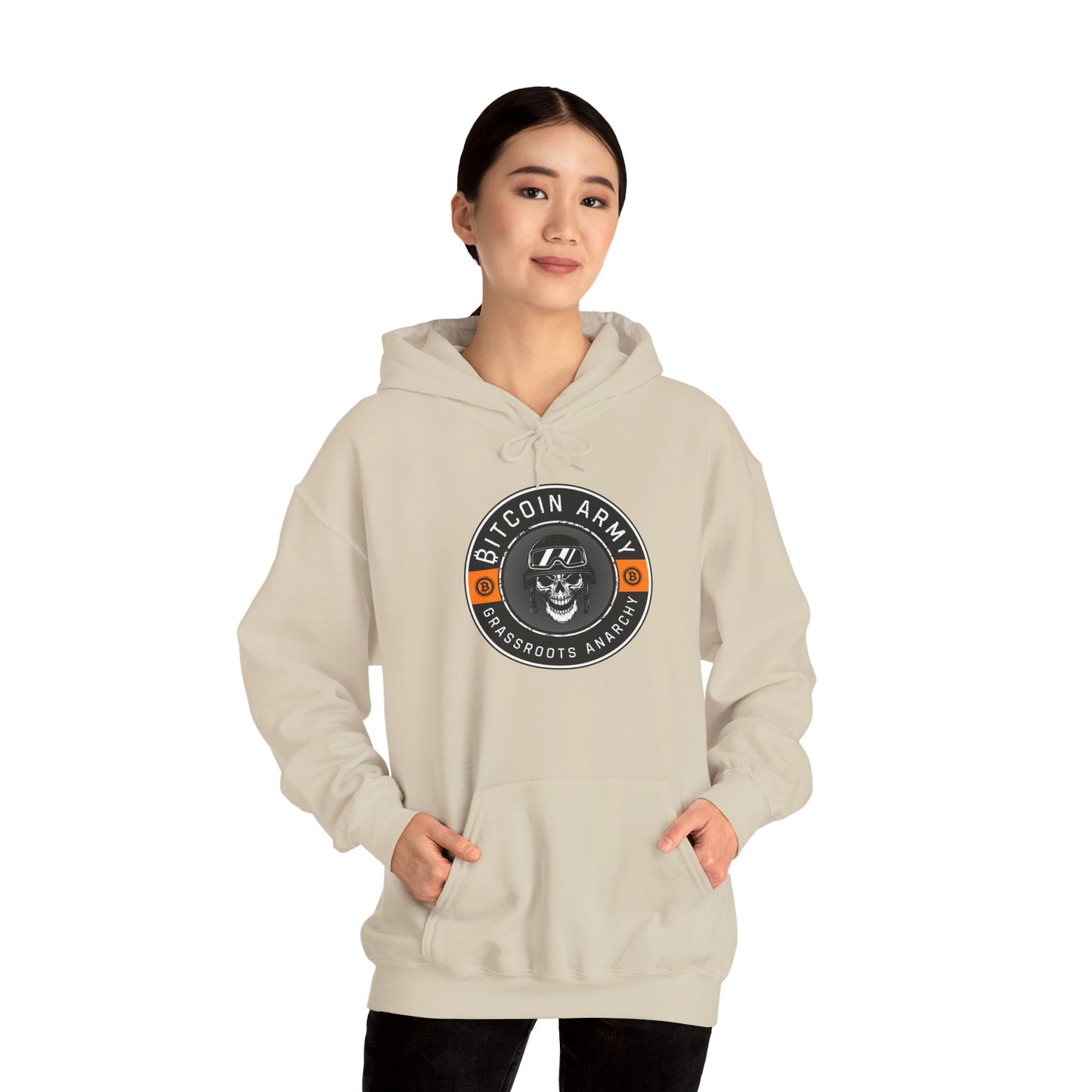 Bitcoin Army Grassroots Anarchy Hoodie