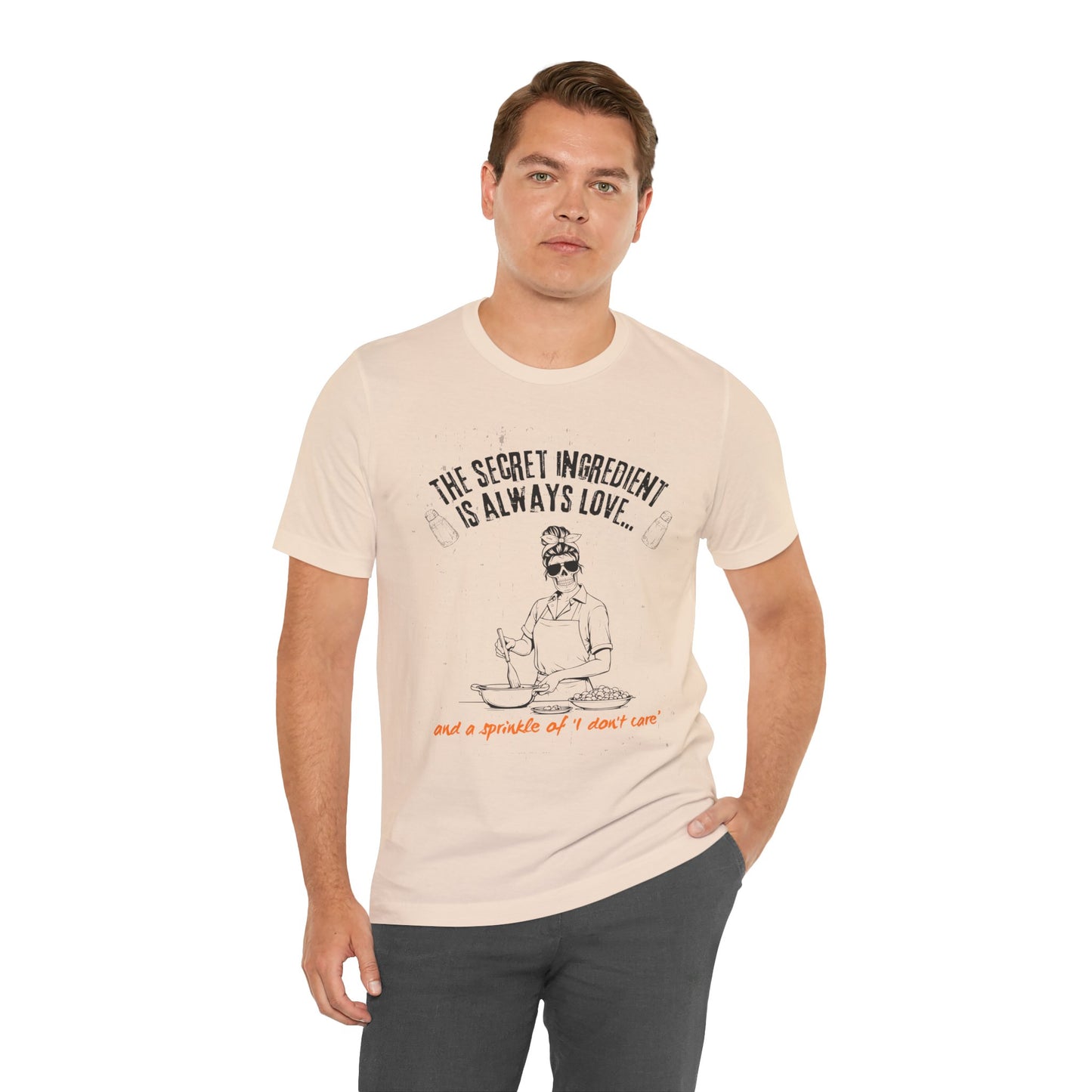 Love-Inspired Cooking Tee, Funny Shirt, Gift for Foodies, Unisex T-Shirt, Perfect for Occasions, Casual Wear