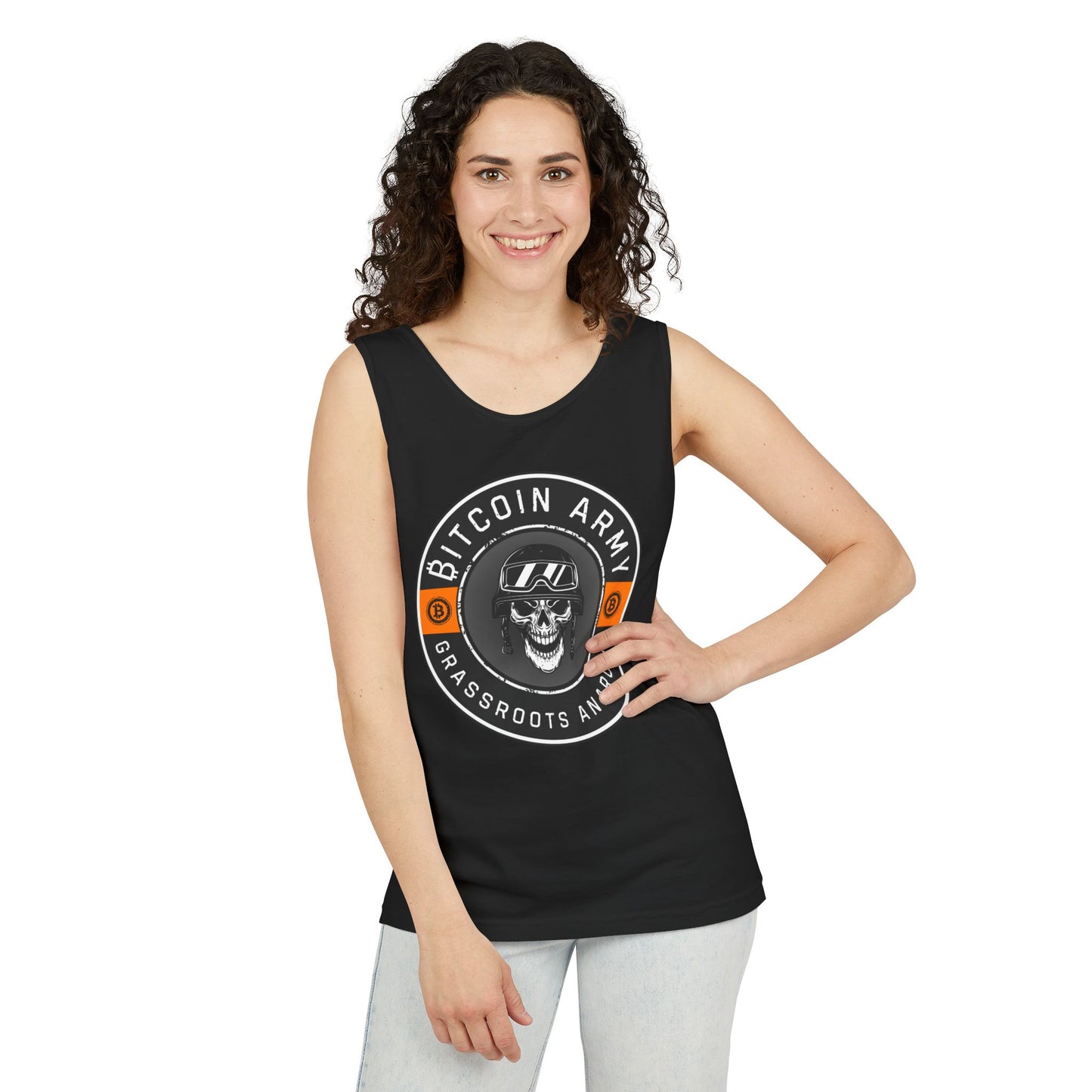 Bitcoin Army Grassroots Anarchy Tank Top