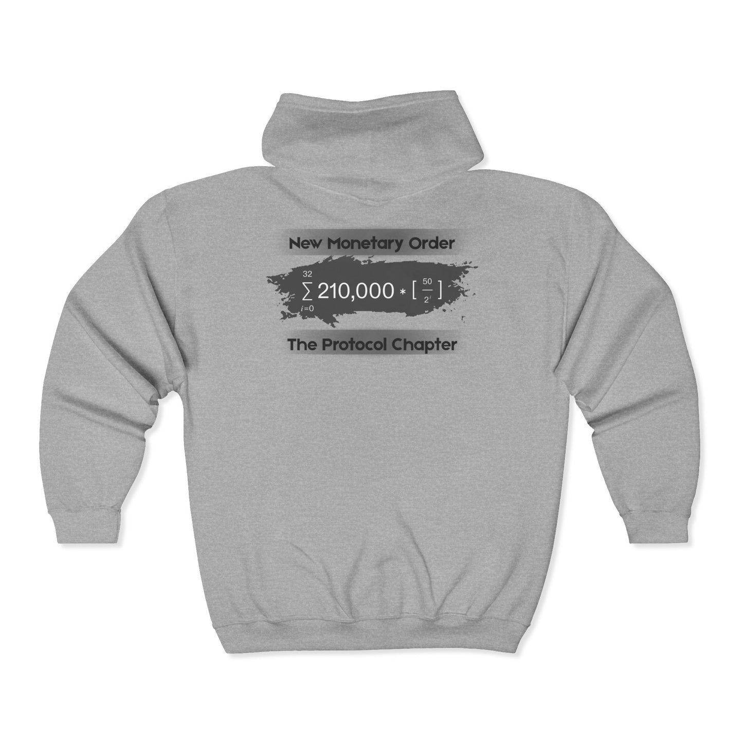 SATS Symbol New Monetary Order The Protocol Chapter Zip Up Hoodie