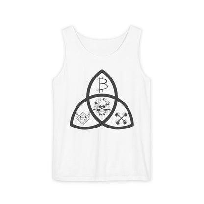 Beef Barbells & Bitcoin Trifecta Trendy Unisex Tank Top