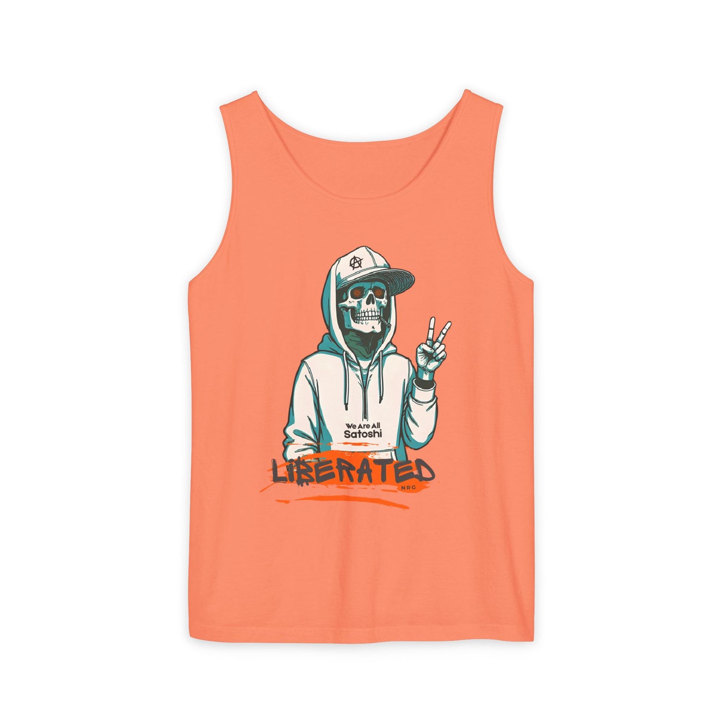 We Are All Satoshi Liberated NRG Skeleton Tank Top