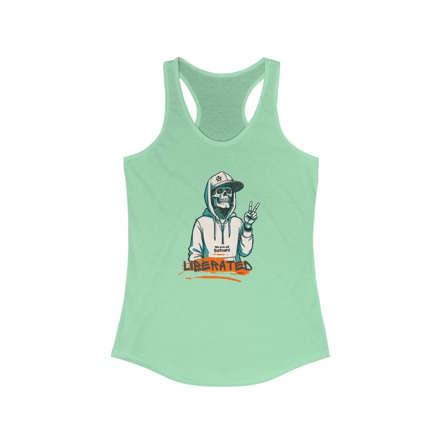 We Are All Satoshi Liberated NRG Women's Racerback Tank