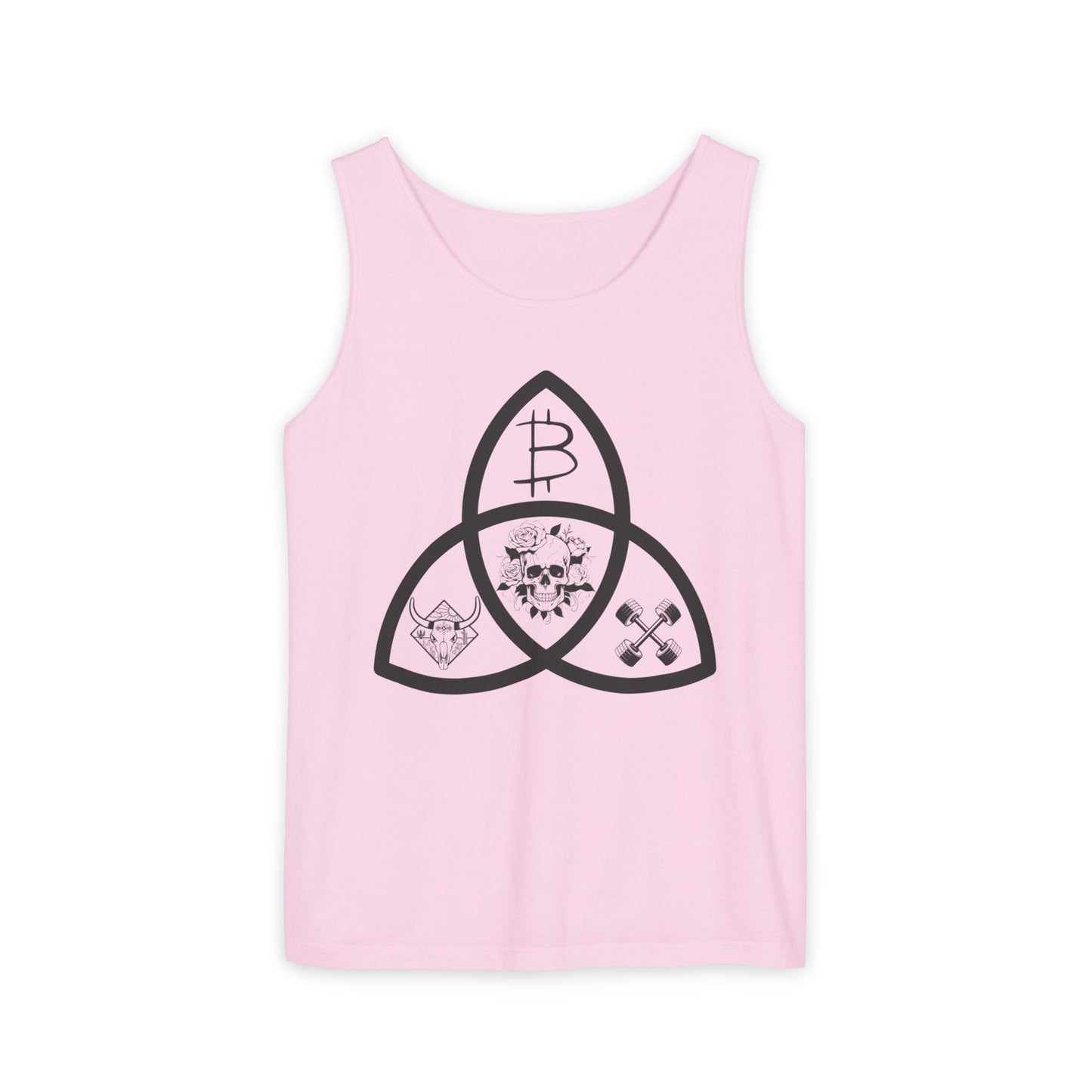 Beef Barbells & Bitcoin Trifecta Trendy Unisex Tank Top
