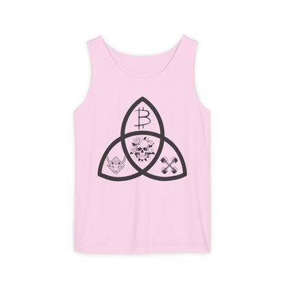 Beef Barbells & Bitcoin Trifecta Trendy Unisex Tank Top