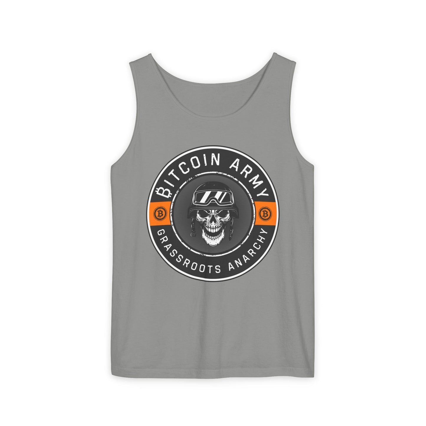 Bitcoin Army Grassroots Anarchy Tank Top
